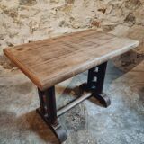 Antique oak bistro table – France, 1920s