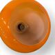 Vintage orange glass pendant light / space age chandelier