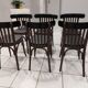 Set of 6 bistro chairs from the 1970s