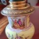 Porcelain and copper oil lamp
