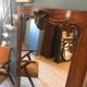 Large mirror carved 137 x 84 cm old door to rack 1920