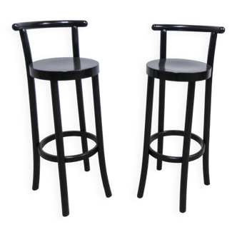 Pair of Baumann high stools Dialog model 79 cm