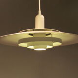 White Danish concentric ceiling light