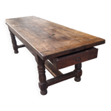 Large oak farmhouse table