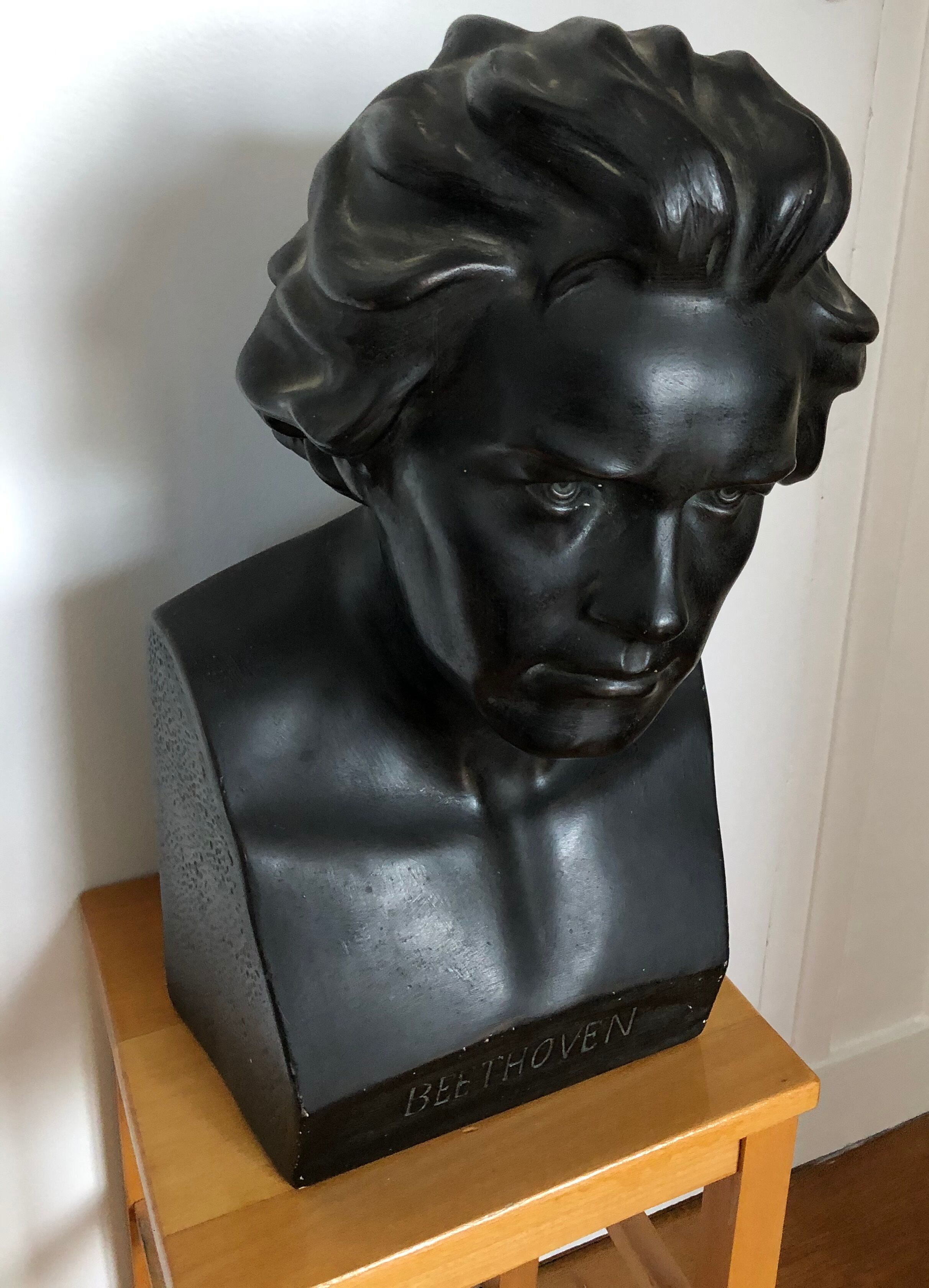 Beethoven bust in plaster