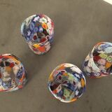 Set of 4 "Goto" water glasses from Murrisa in Murano glass, Italy