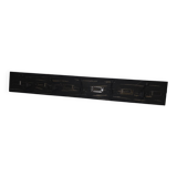 School coat rack with patinated black wooden labels 0