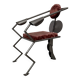 Metal Zoomorphic Brutalist Chair, Germany 1980s