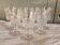 7 Verres à Vin blanc Baccarat - Pointes de Diamant, Vers 1880