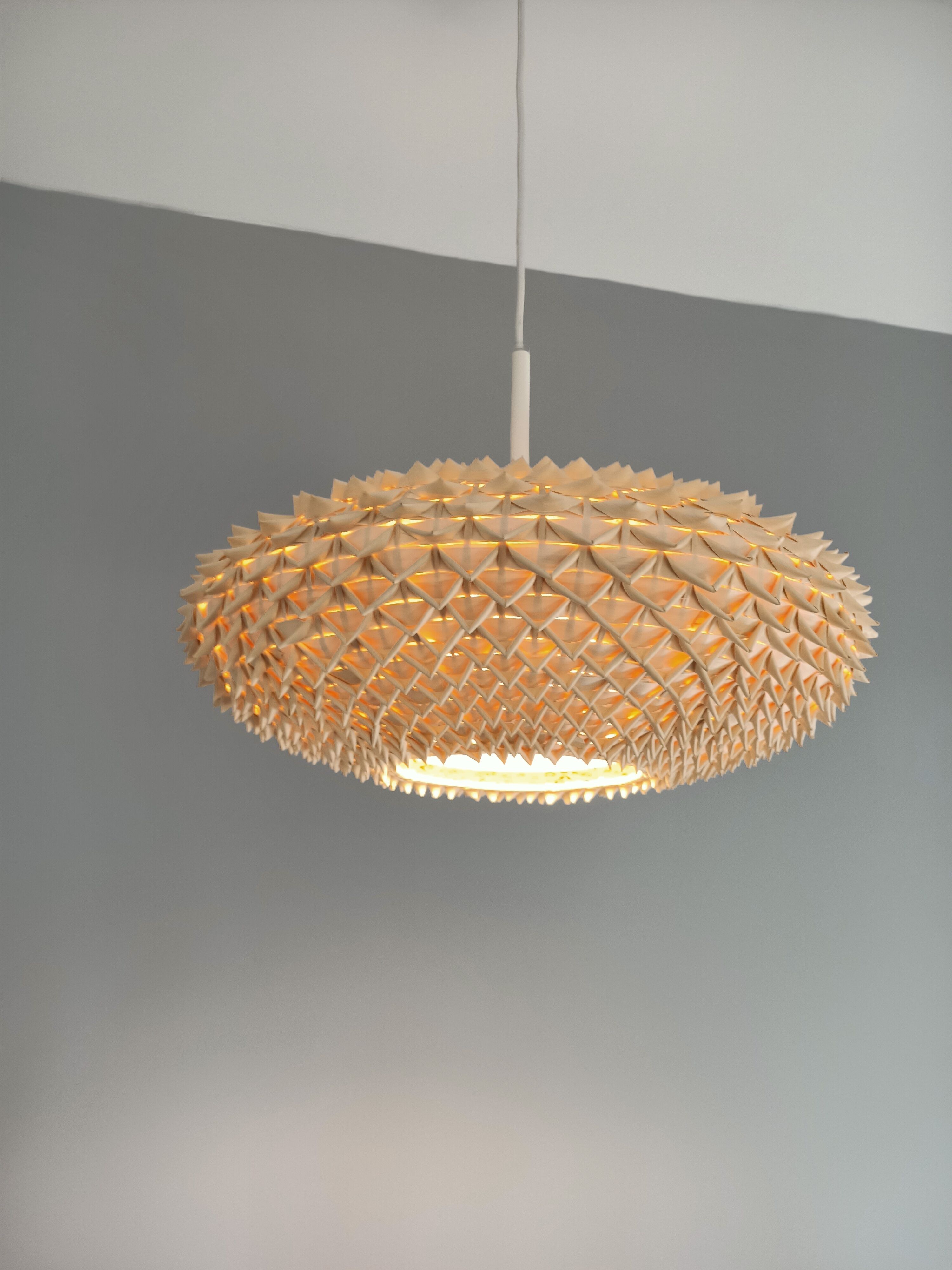 Suspension en fibre naturelle diamètre 50