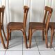 4 chaises bistrot années 50 type Baumann