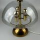 Lampe de table des années 60 des années 70 par Doria Leuchten Allemagne laiton de verre Space Age