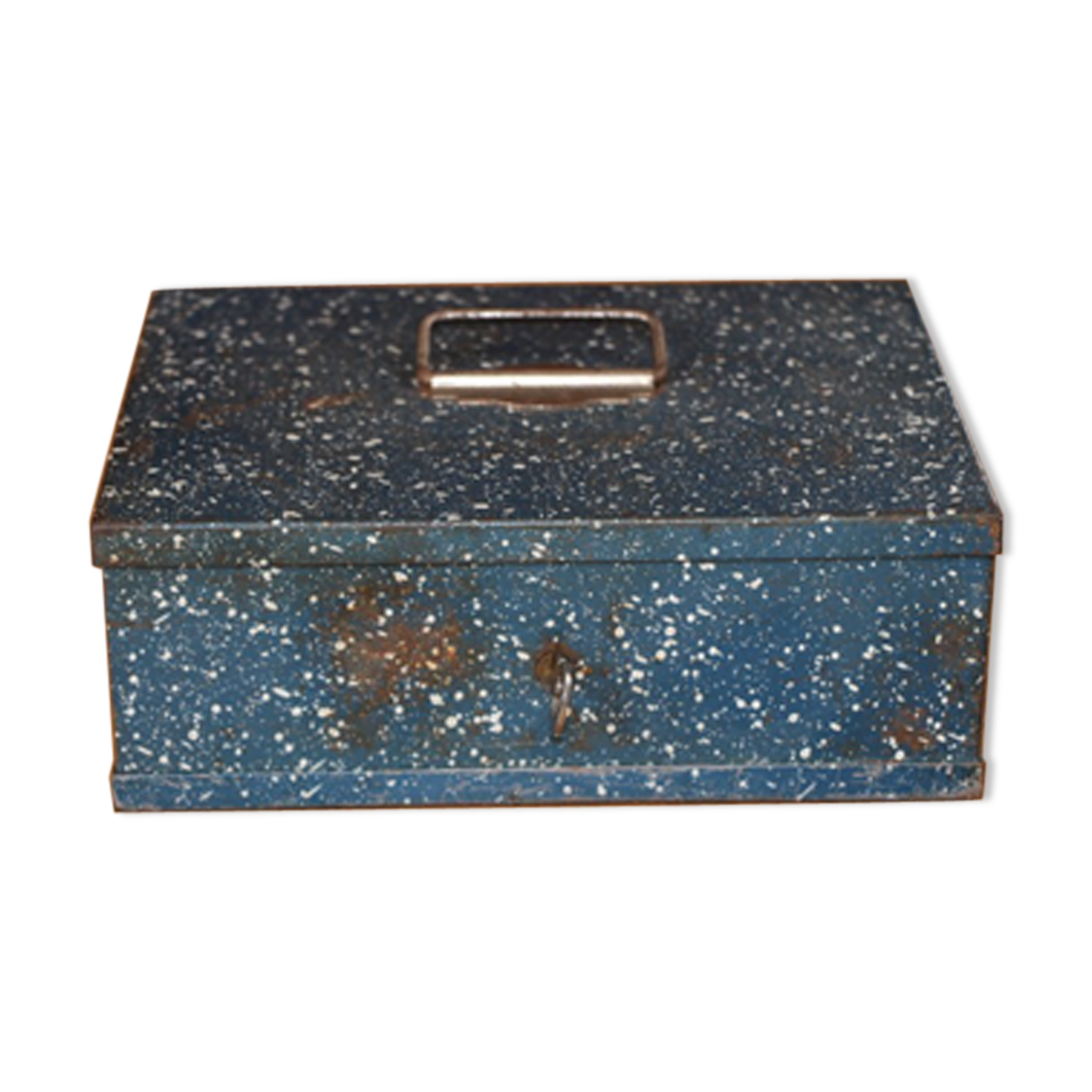 Box safe steel blue 1960