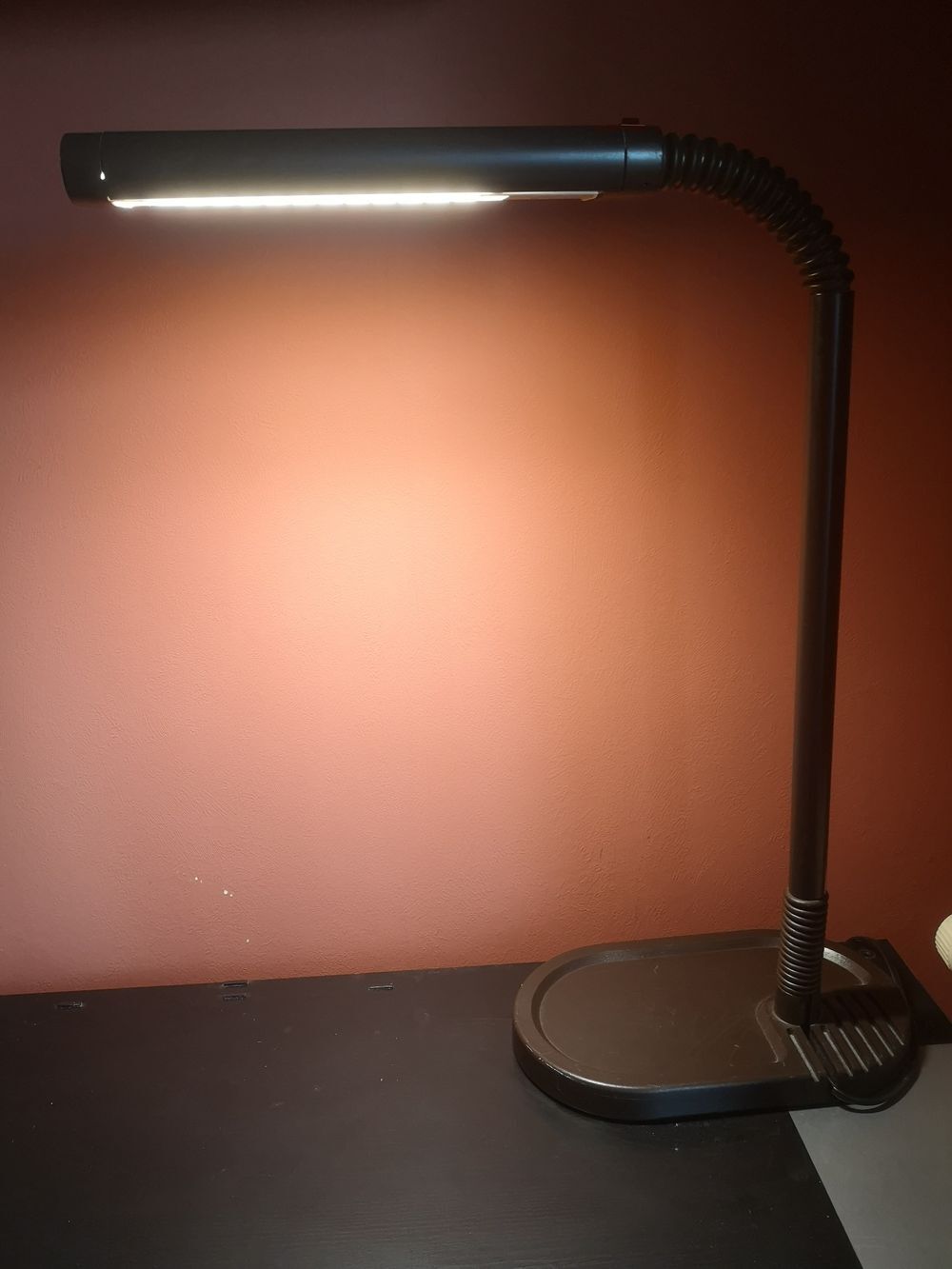 Lampe de bureau Manade marron - Années 1980