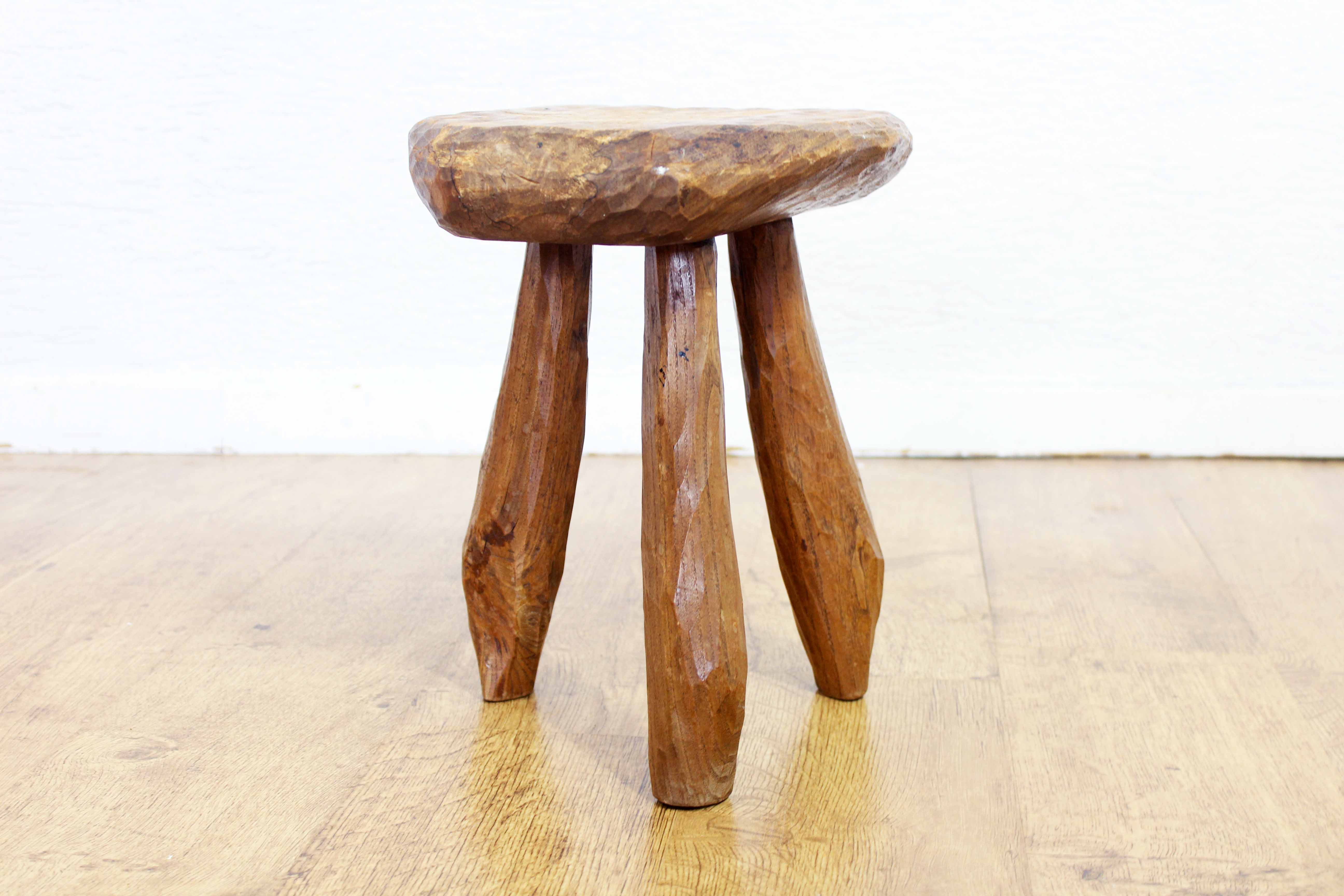 Vintage solid wood stool
