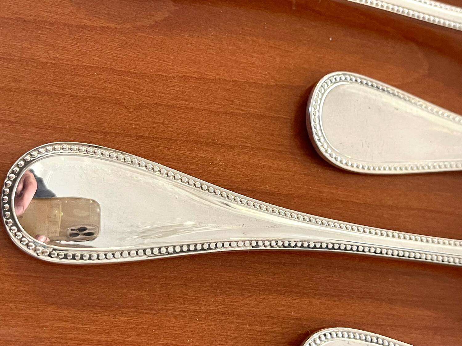 Christofle pearls 12 table spoons 20.5 cm near new condition