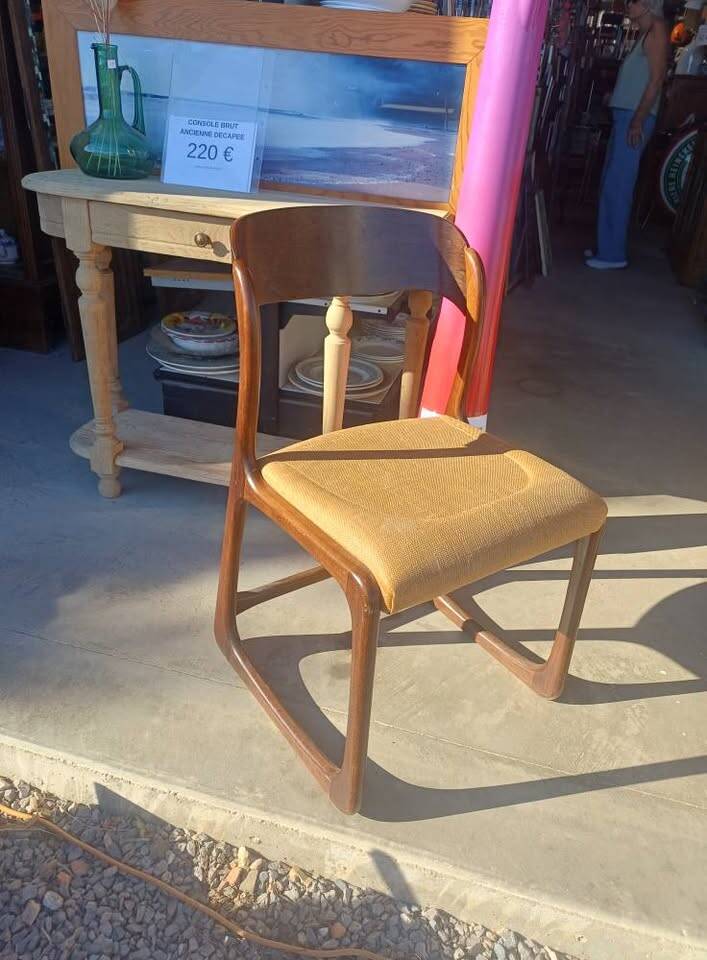 Chaise Traineau Baumann vintage