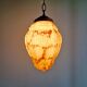 Art Deco marbled opaline pendant light, 1920s-30s