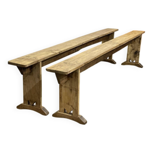 Paire bancs table