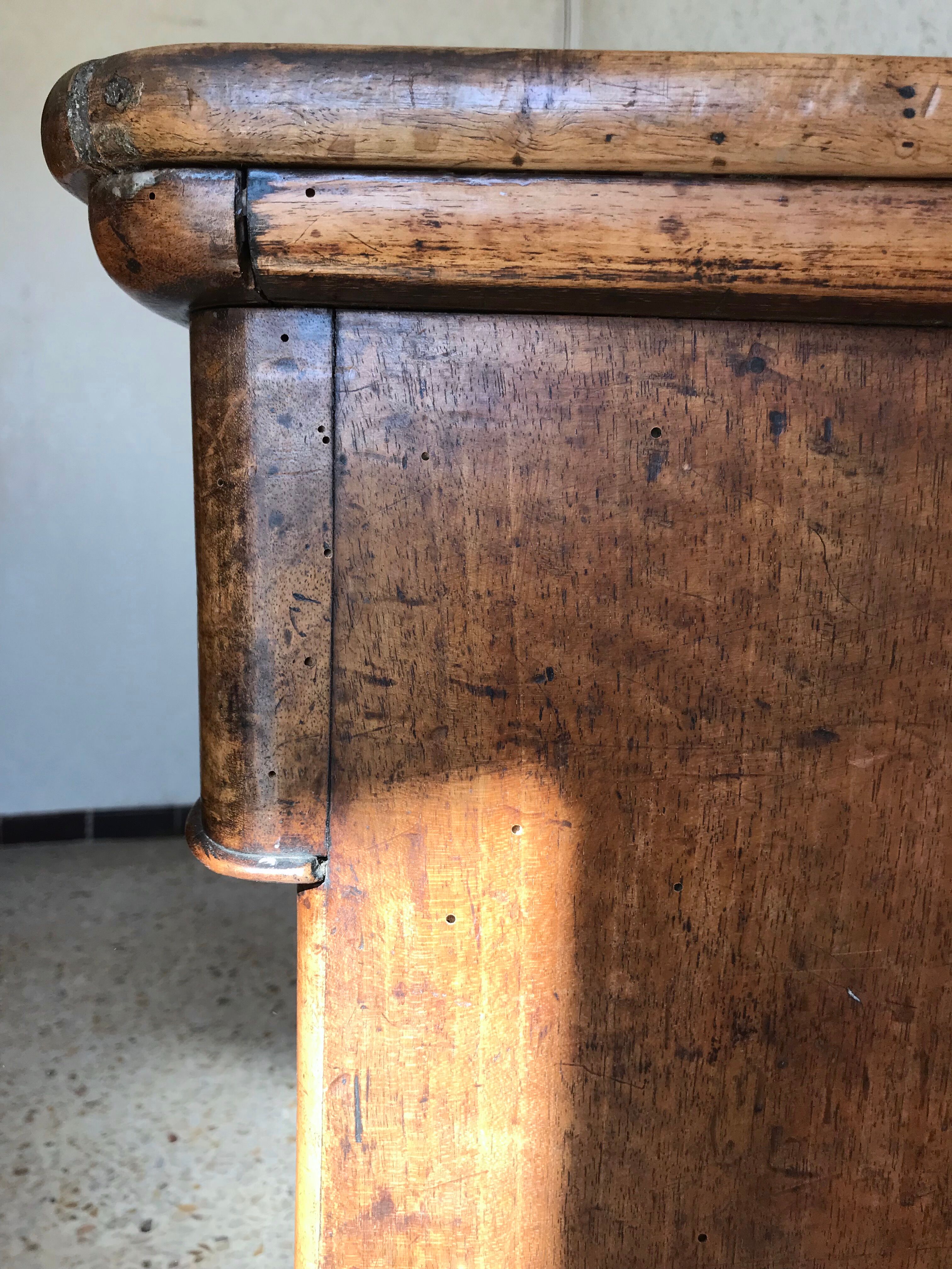 Old country chest of drawers nineteenth century