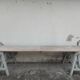 Workshop table in old wood 1950 -3m50