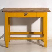 Antique painted pine kitchen table – Central Europe, circa 1920