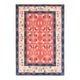 Vintage Turkish Oushak Handmade Wool Cotton Red Area Rug 130x190
