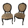 Paire de chaises médaillons anciennes