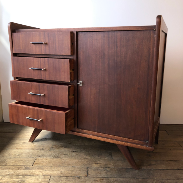 Vintage dark wood sideboard
