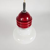 Tronconi - Enrico Tronconi - 'Bulb lamp' -  opaline - chroom - Italie - 1970's