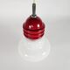 'Lampe ampoule' Tronconi Enrico Tronconi opaline chrome Italie années 1970