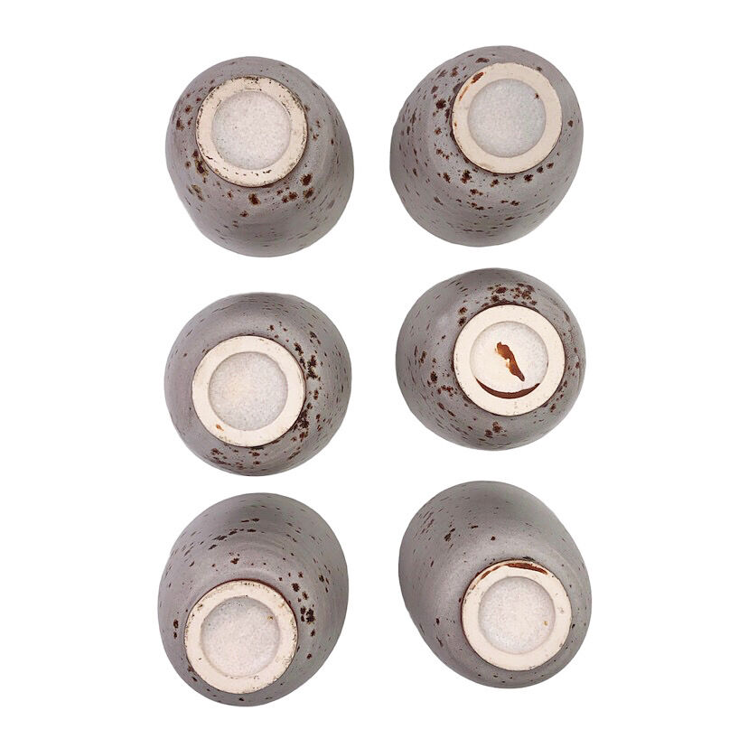 Six vintage coffee cups