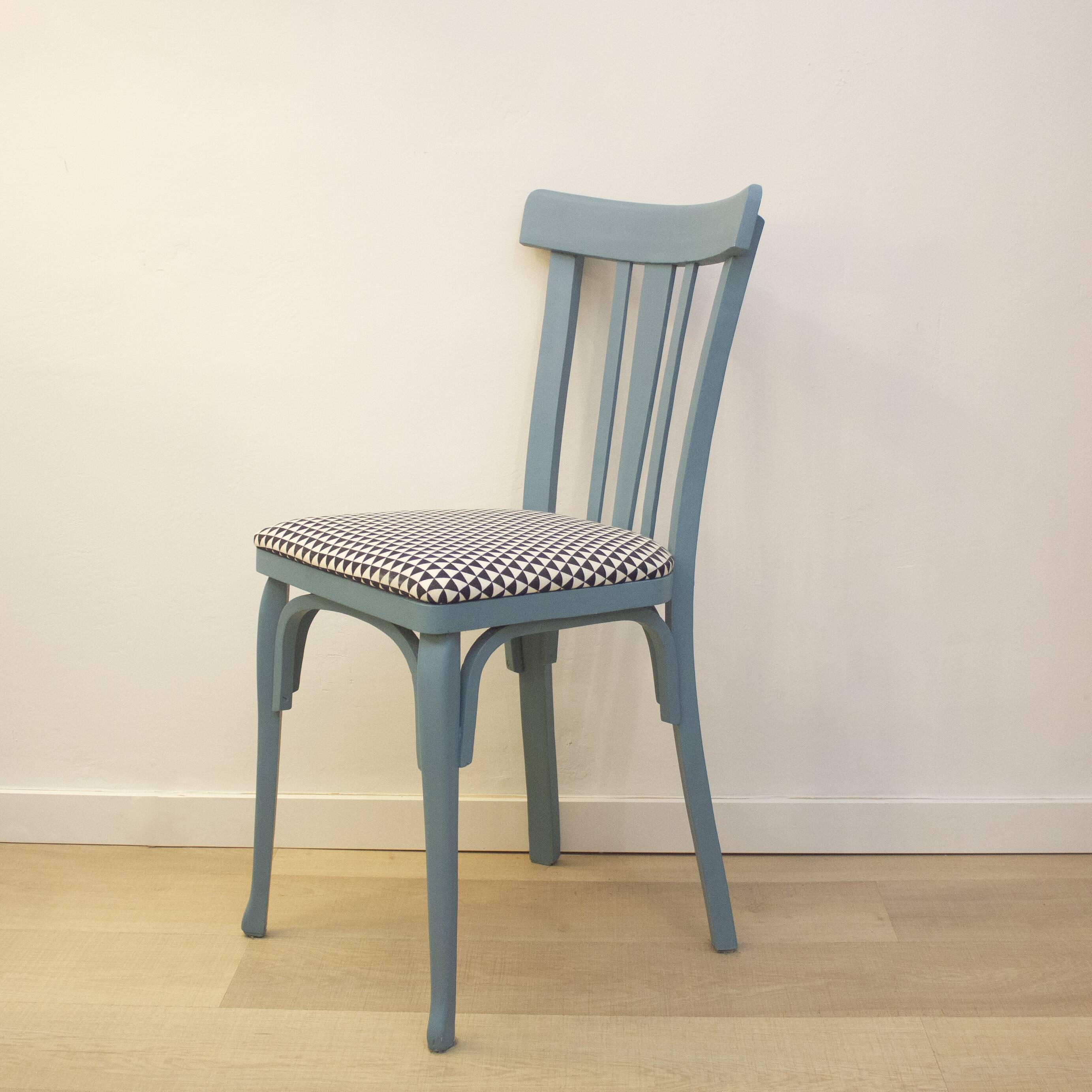 Chaise vintage bleue des années 1960