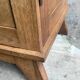 Solid oak compass foot cabinet René Gabriel 1945