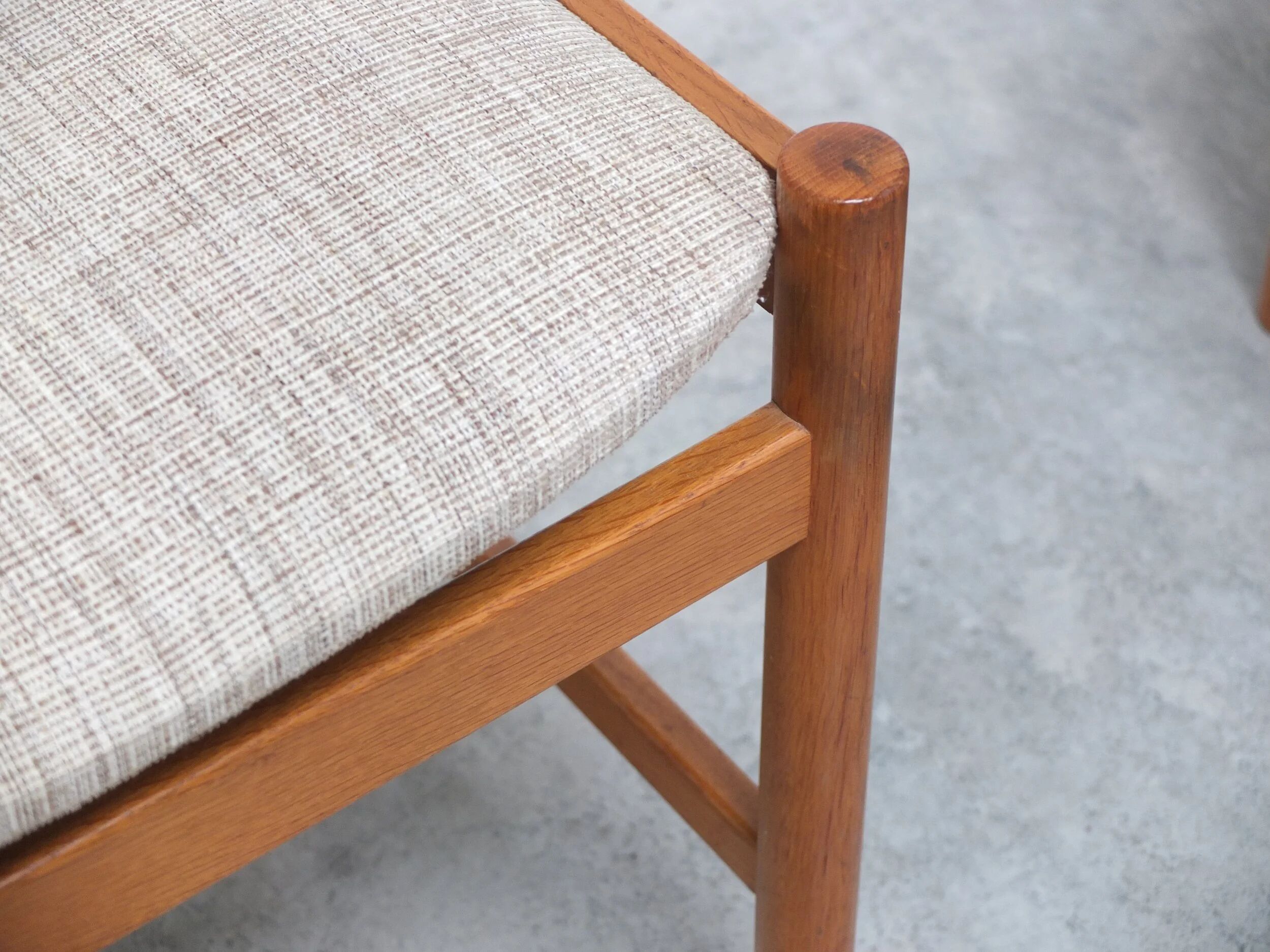 Set of 6 dining chairs in oak by Meubelatelier Vanda Watervliet, 1960s