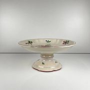 Compote dish KG Lunéville, model "Réverbère", rose pattern