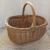 Antique wicker/rattan basket