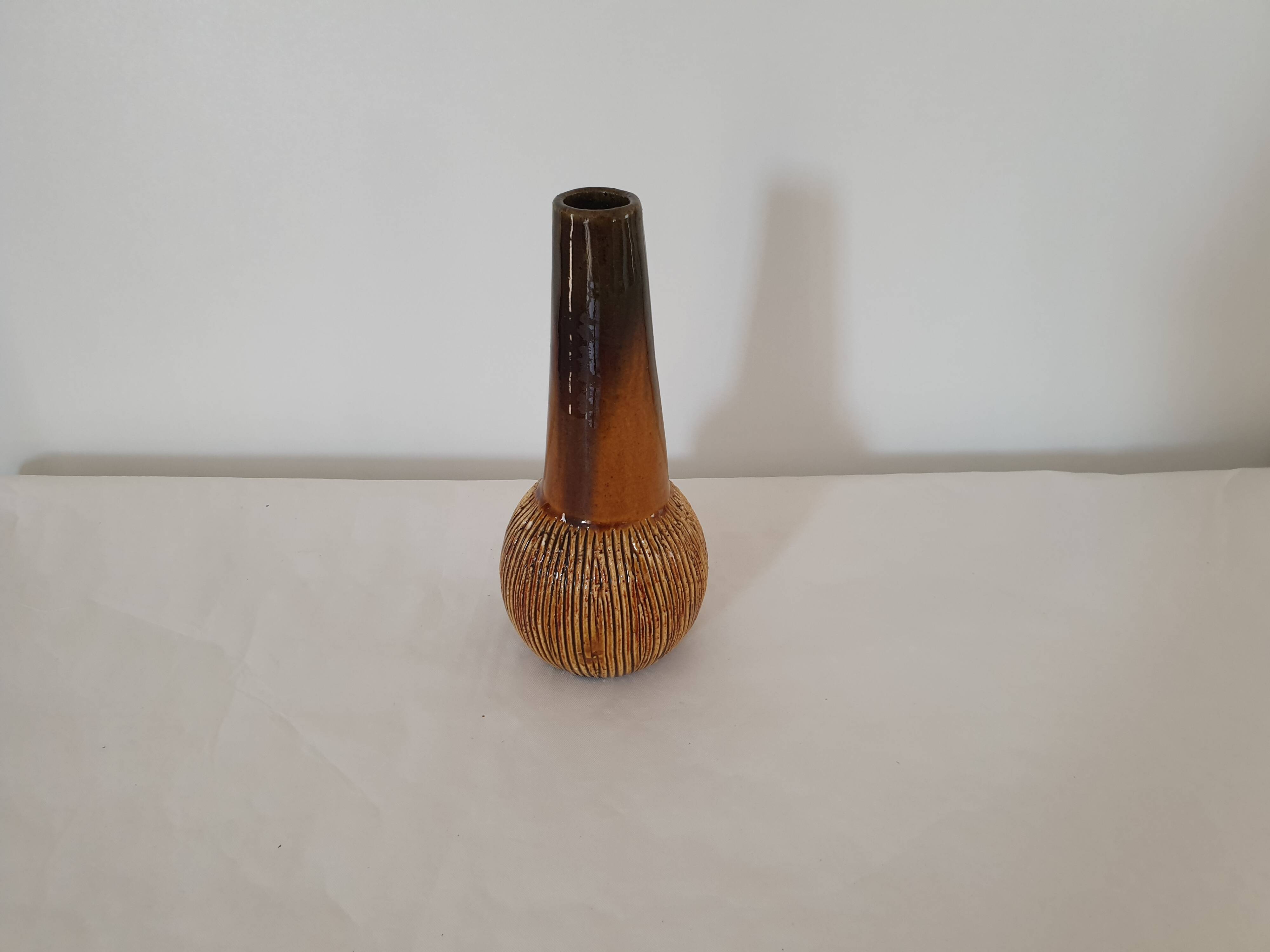Scandinavian design ceramic soliflore vase - Vintage 70's