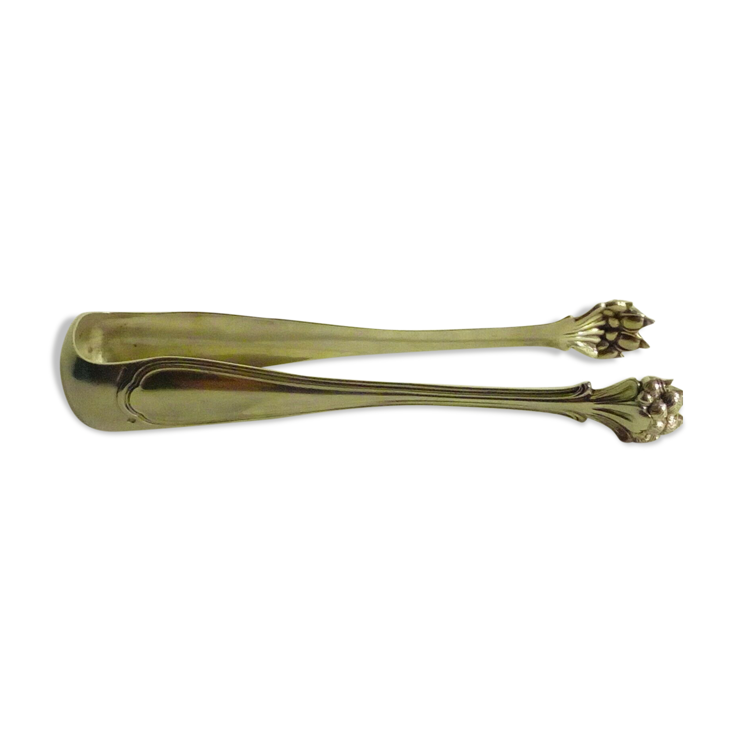Sugar clip in silver metal christofle lion legs