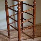 Tabouret ancien cannage et bois tourné