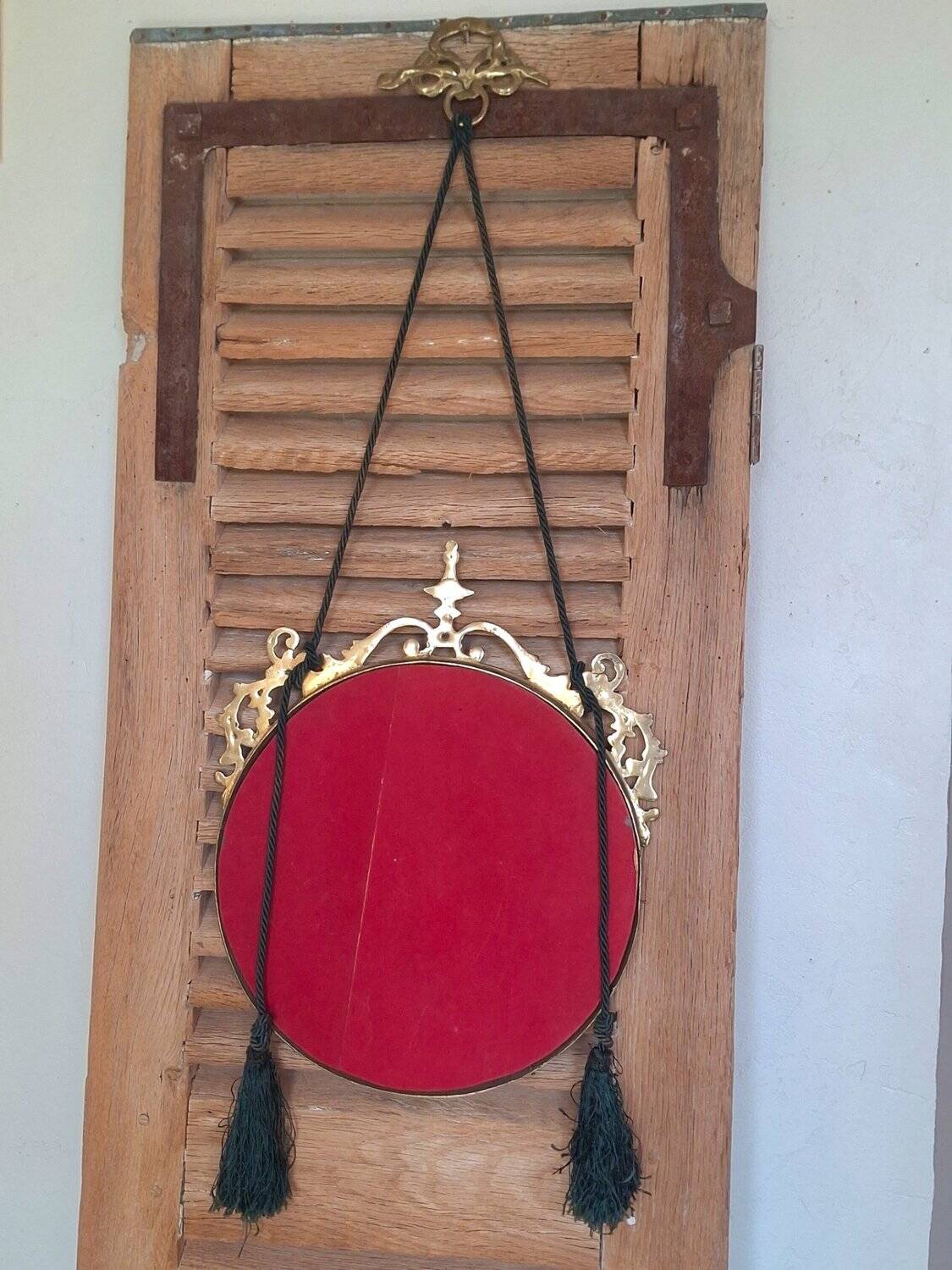Miroir style victorien en bronze, d'epoque