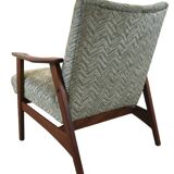 Vintage teak mid century armchair