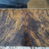 Cowhide mirror