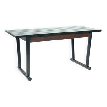 Table à manger vintage à lattes, 1960
