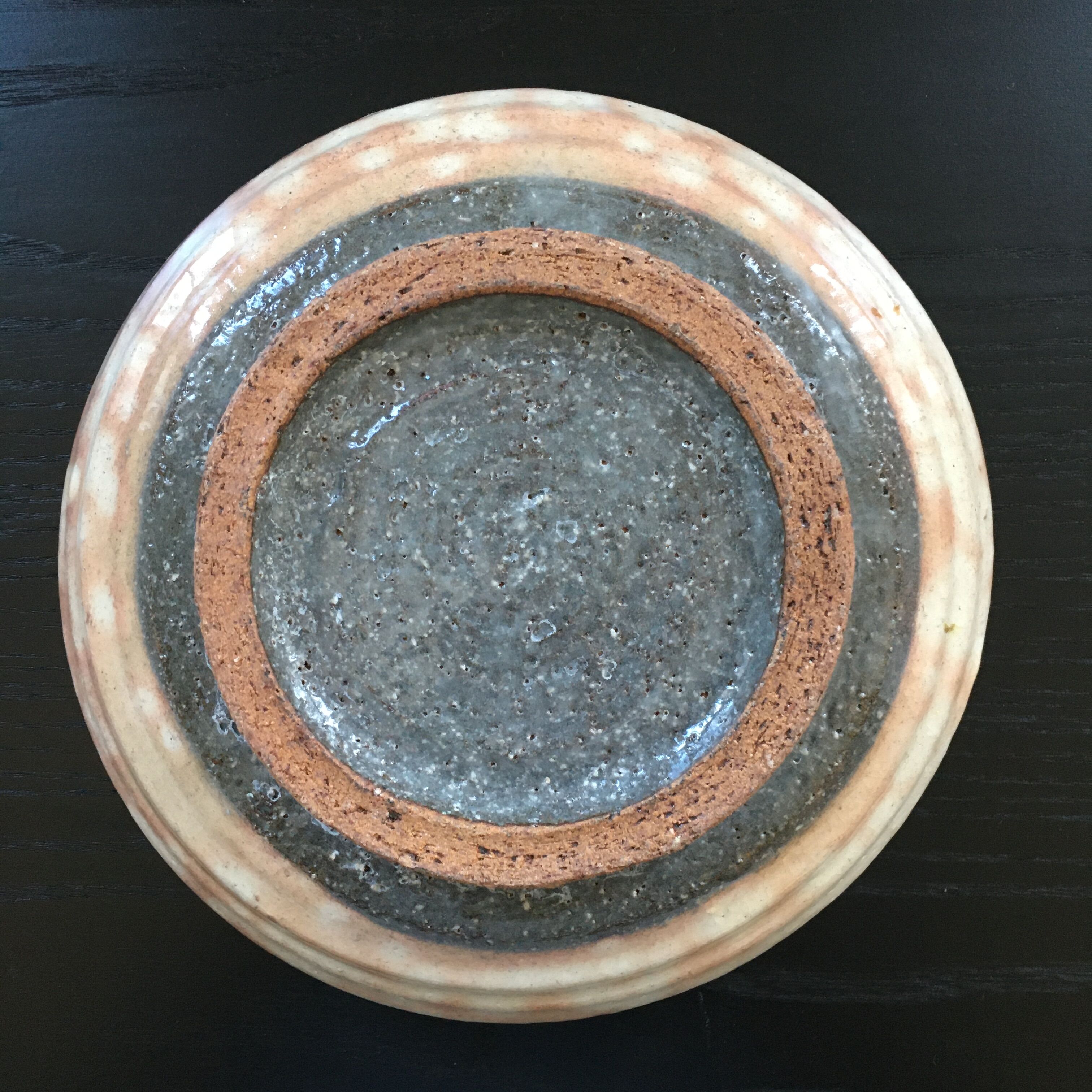 Pink beige raku cup