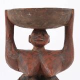 Wooden cup - Woman with pleated skirt (Burkina Faso)