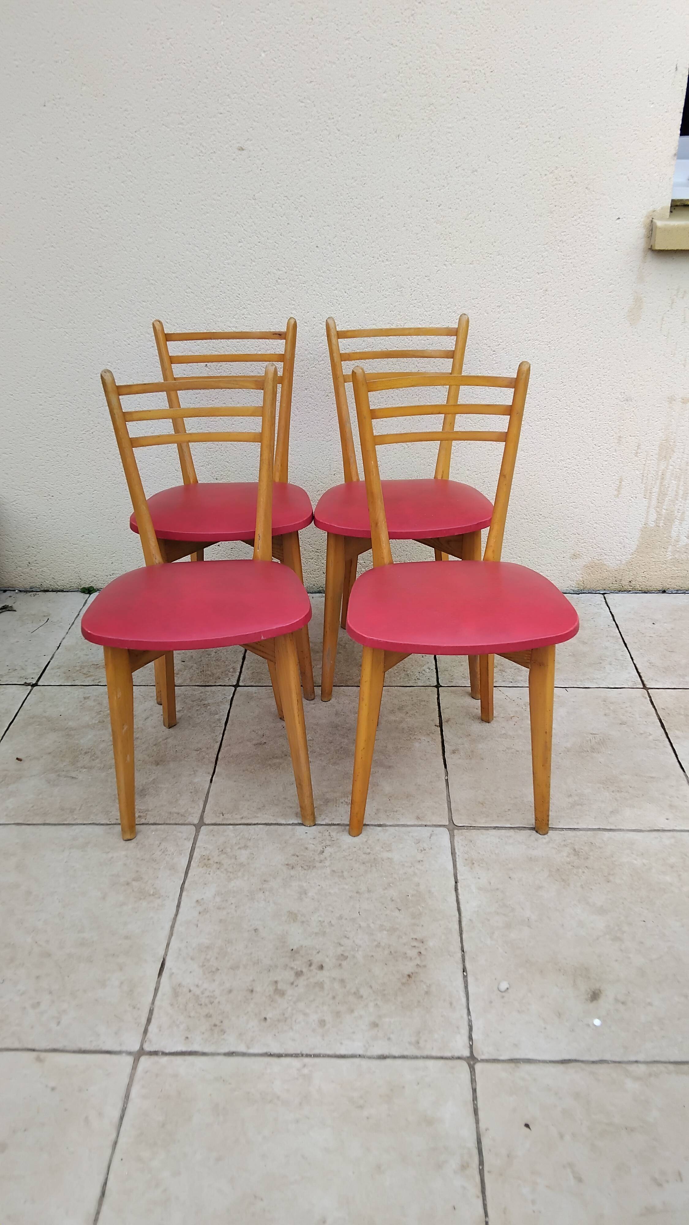 4 vintage Scandinavian chairs