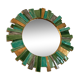 Ceramic sun mirror by François Lembo, 60s - 43cm