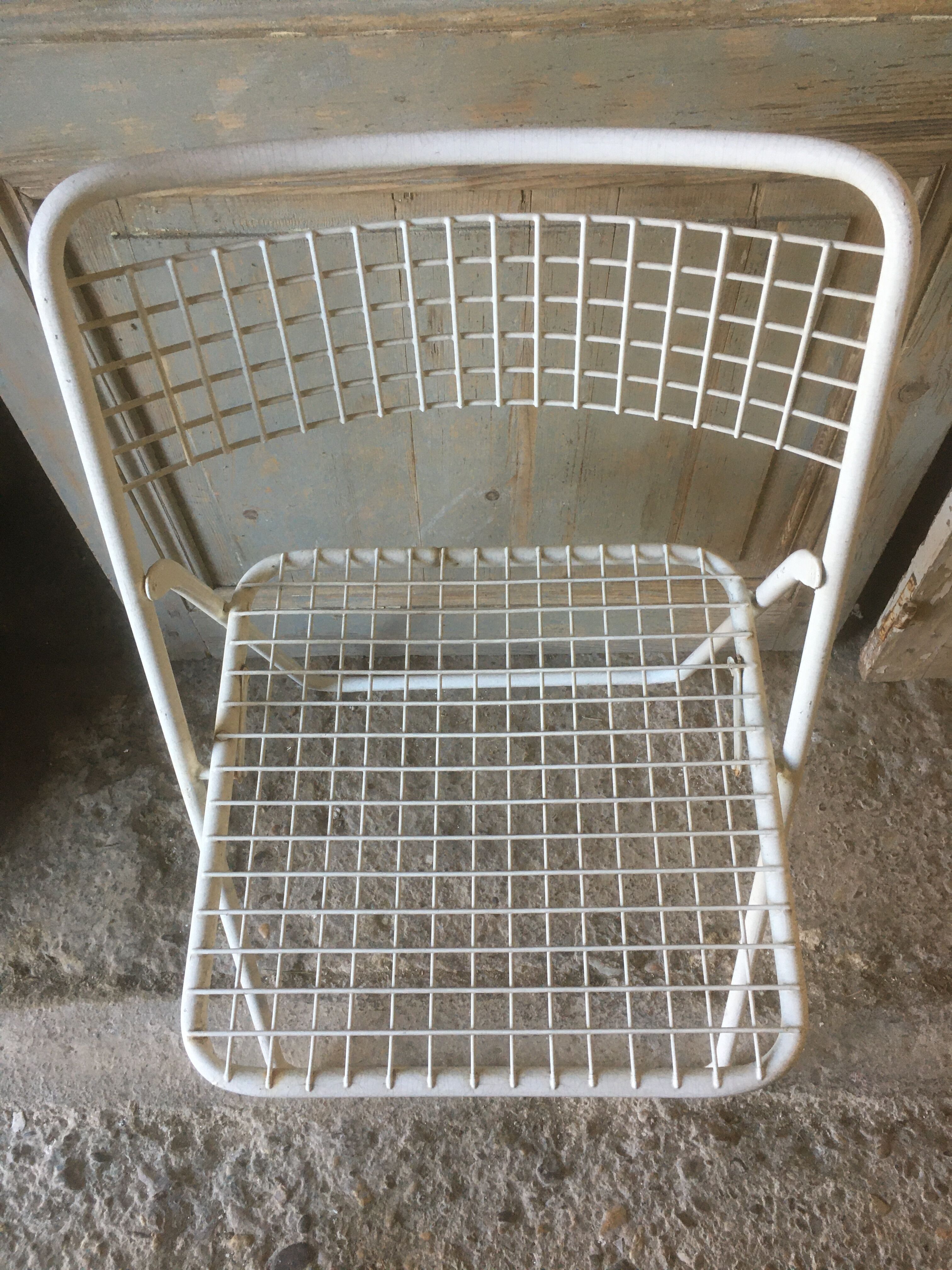 Chaise pliante "emu" en fer années 60/70