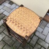 Tabouret de ferme en bois vintage